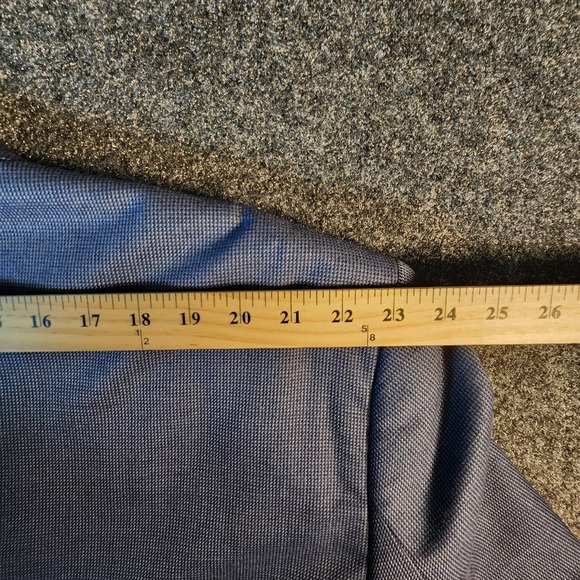 Stafford Big and Tall Travel Blue Wool Blend Blazer Mens 56BR Sports Coat Preppy - Picture 16 of 16